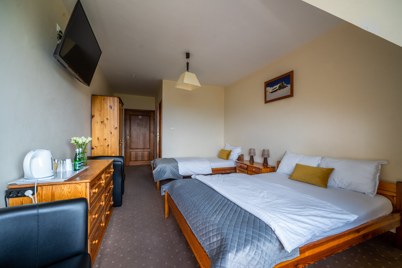 Pokój 4 os Komfort z widokiem na góry ze śniadaniem